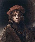 REMBRANDT Harmenszoon van Rijn Portrait of Titus Sweden oil painting artist